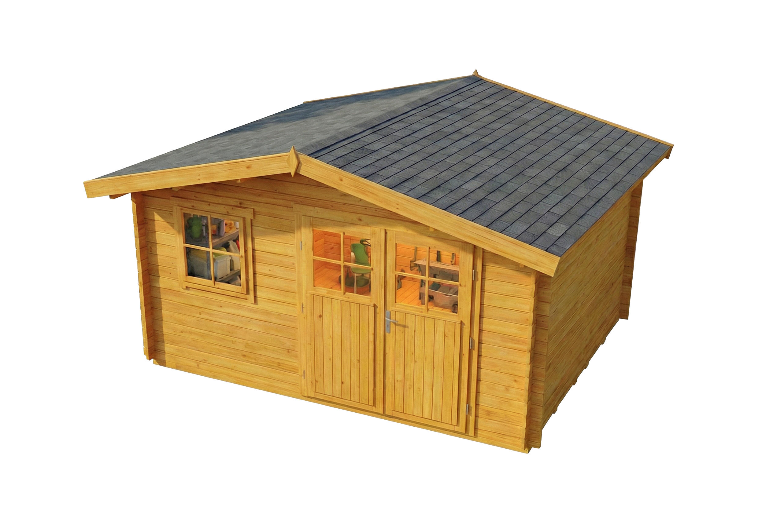Alpholz Gartenhaus Pinien 438x222x427 cm