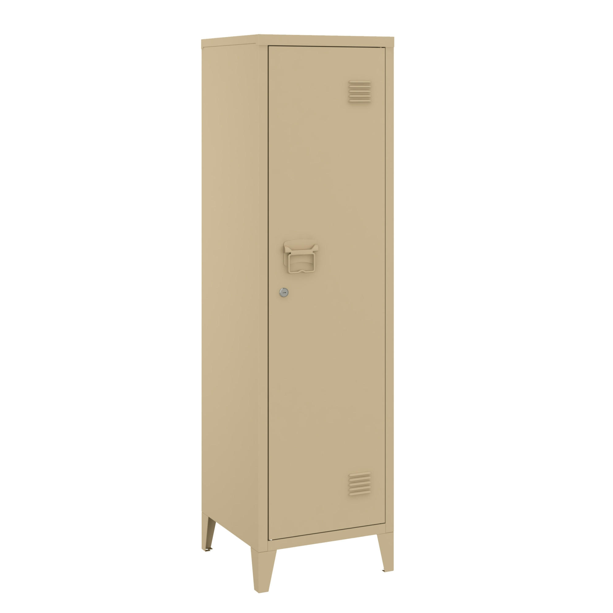EINZELSPIND Kurikka - Braun, Metall (38/137/38cm) - [en.casa]