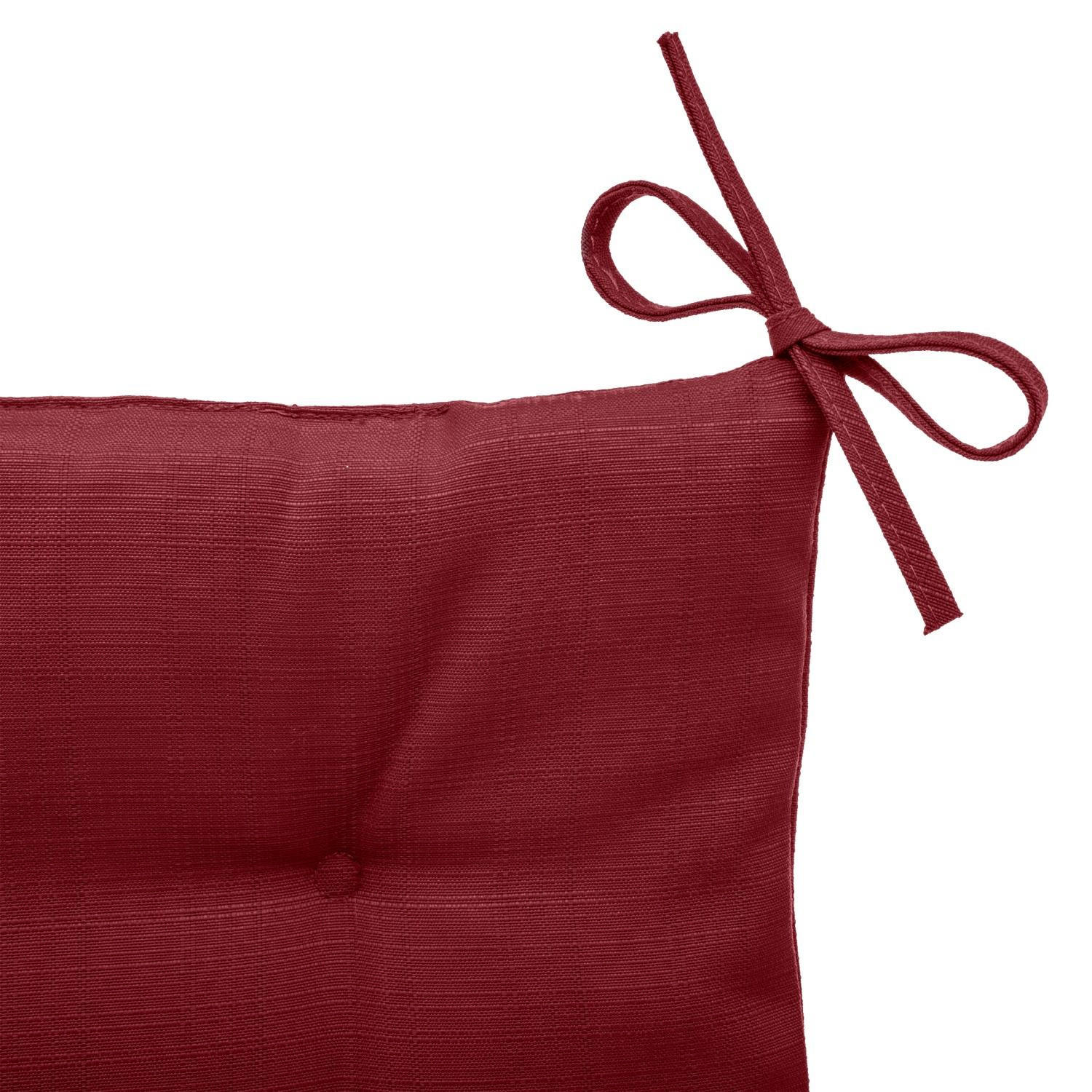 SITZKISSEN Korai 40/40 cm - Weinrot, Textil (40cm)