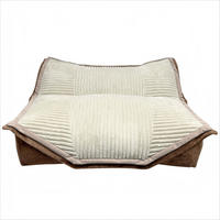 SITZSACKSOFA 2-Sitzer Cord - Beige, Textil (136/64/168cm) - Vercart