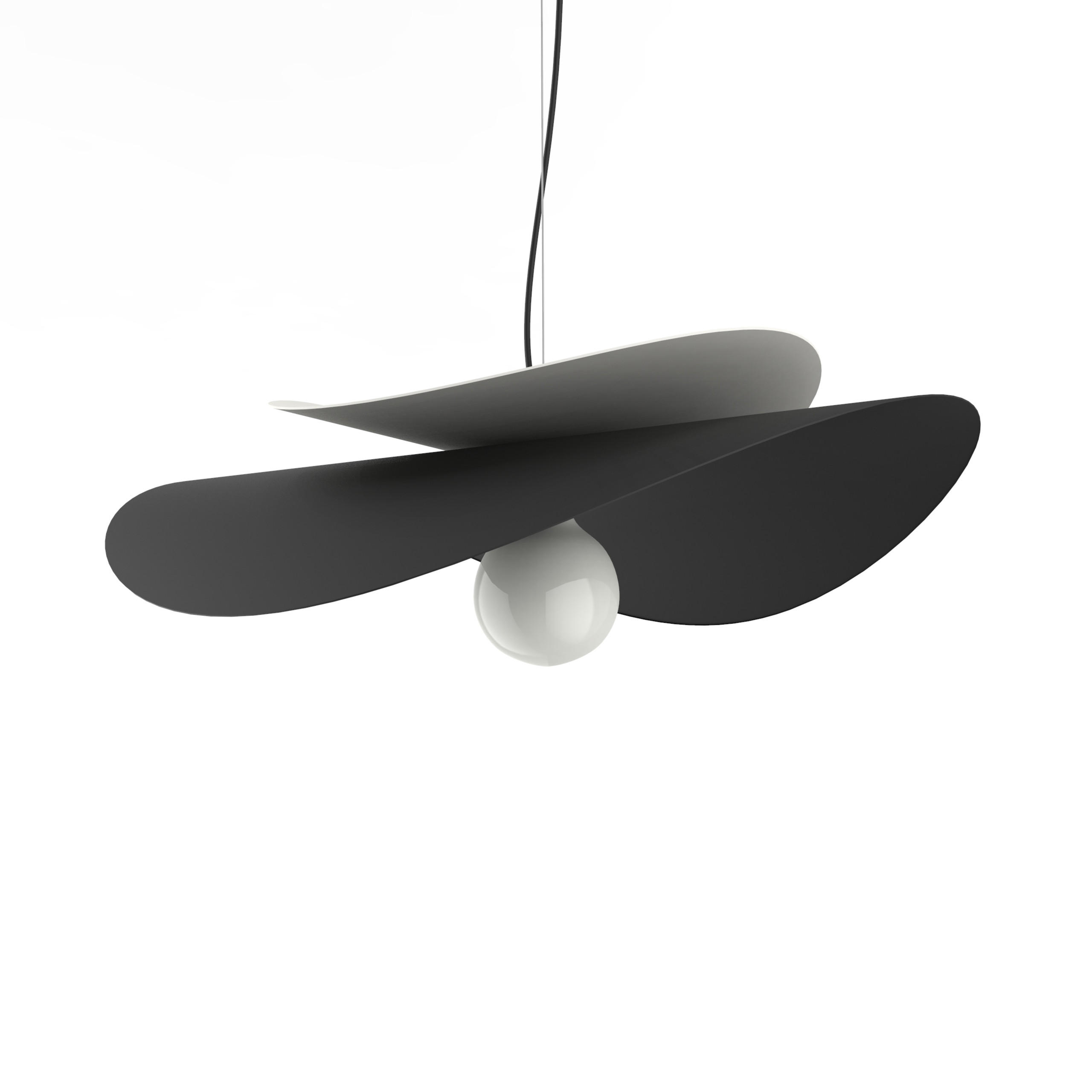 Lumicom Hängeleuchte Schwarz 60x120x60 cm