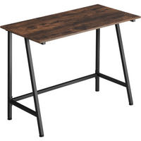 SCHREIBTISCH Newton,100 x 50 x 77 cm,Industrial Holz dunkel, rustikal - Rostfarben, Holzwerkstoff (100/50/77cm) - tectake
