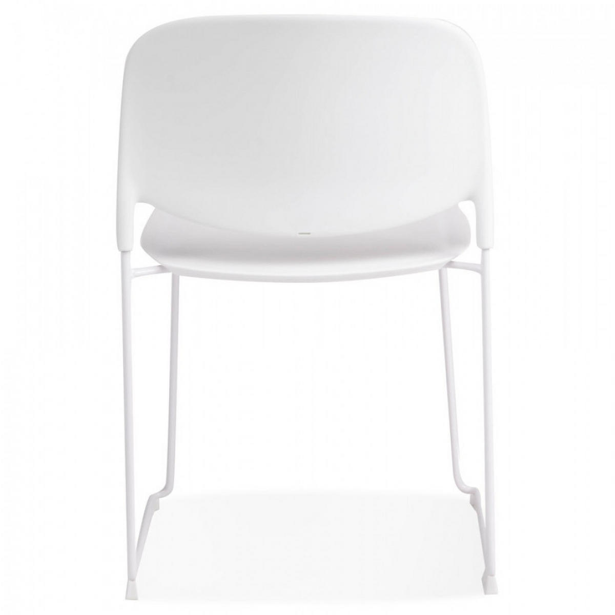 STUHL Weiß 52.5x80x48.5cm - Weiß, Kunststoff/Metall (52.5/80/48.5cm) - AlterEgo