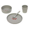 KINDER-GESCHIRR-SET Little Forest Fox 4er Set - Dunkelgrün, Kunststoff (7.2/26/22.7cm) - Lässig