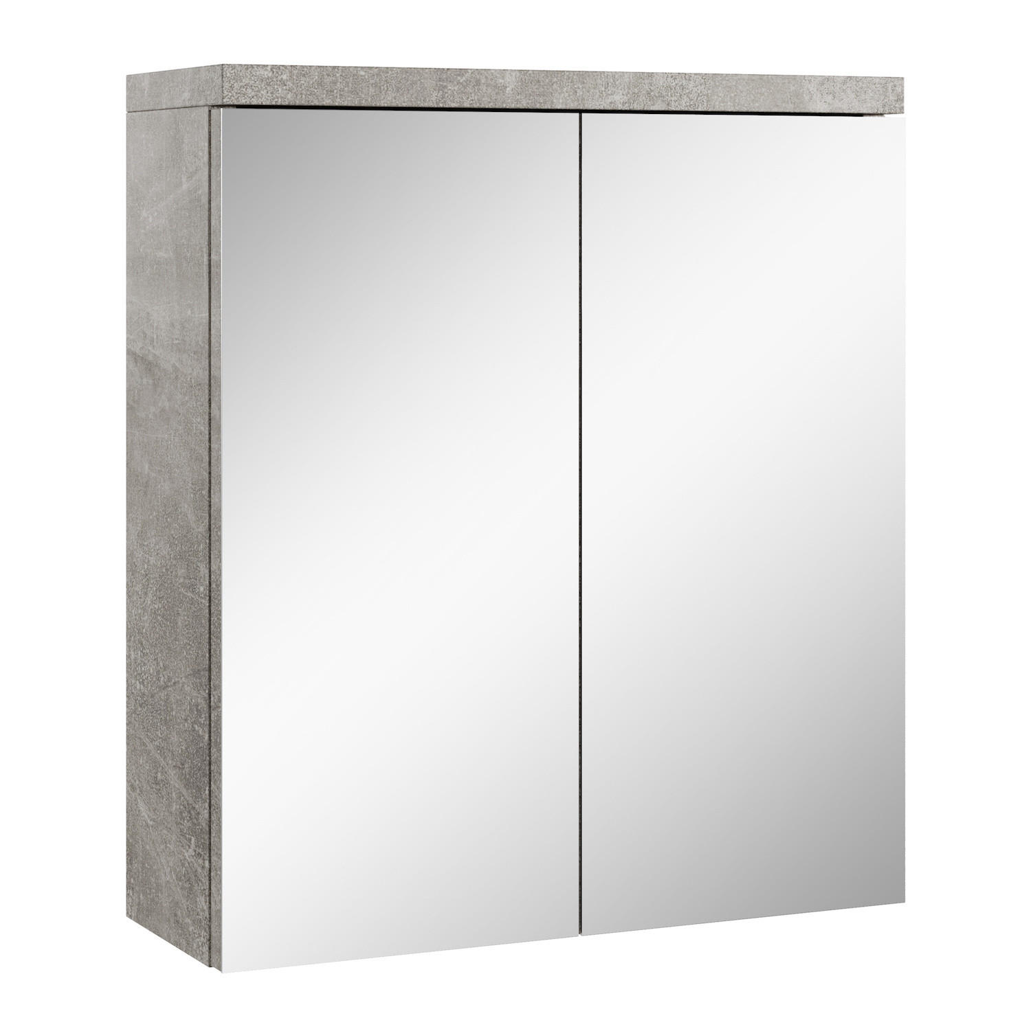 SPIEGELSCHRANK Toledo Beton Grau - 60 x 20 x 60 cm - Grau, Holz (60/60/20cm) - Badplaats