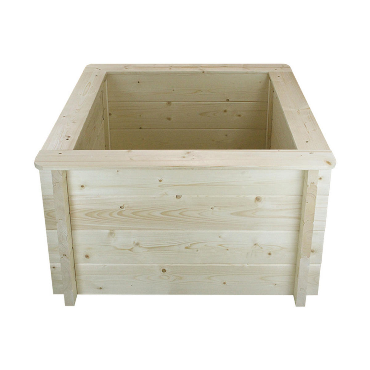 HOCHBEET HOLZ - 78x78xH46 cm - M620 - Beige, Holz (78/46/78cm) - Timbela