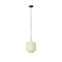 HÄNGELAMPE Arjun - Beige - 25/25/30 cm - Beige, Textil (25/25/30cm)
