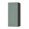 KÜCHENHÄNGESCHRANK Kvantum W2/30 Mint Matt / Lava Matt 30 / 32,5 / 72cm - Dunkelgrau/Mintgrün, Holz/Holzwerkstoff (30/72/32.5cm) - Feldmann-Wohnen