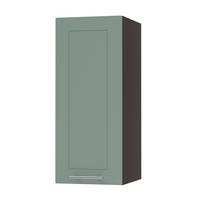 KÜCHENHÄNGESCHRANK Kvantum W2/30 Mint Matt / Lava Matt 30 / 32,5 / 72cm - Dunkelgrau/Mintgrün, Holz/Holzwerkstoff (30/72/32.5cm) - Feldmann-Wohnen