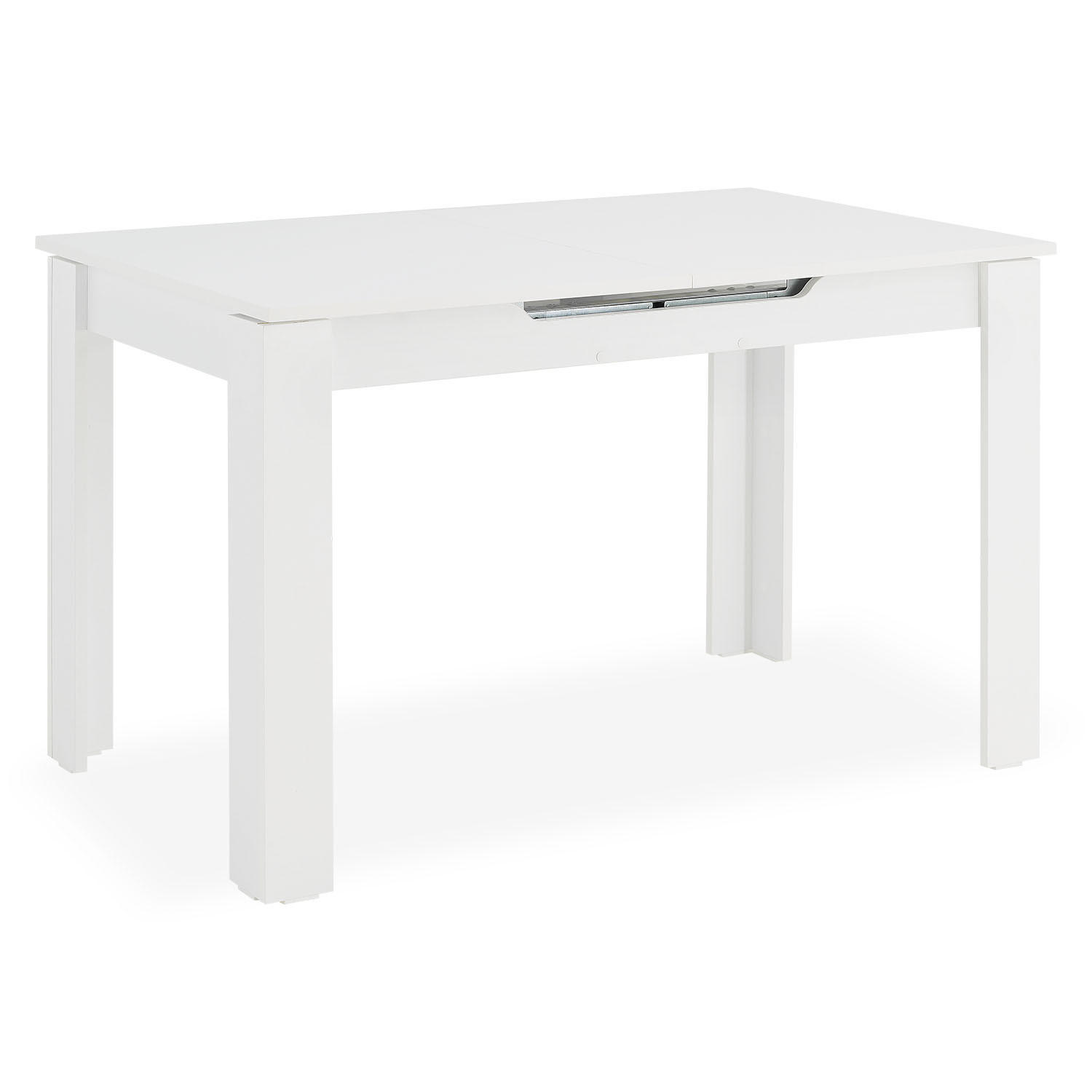 ESSTISCH in weiß 125-165/80/77 cm Ausziehbar - Weiß, Holz (80/125/77cm) - Homestyle4u