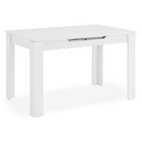 ESSTISCH in weiß 125-165/80/77 cm Ausziehbar - Weiß, Holz (80/125/77cm) - Homestyle4u