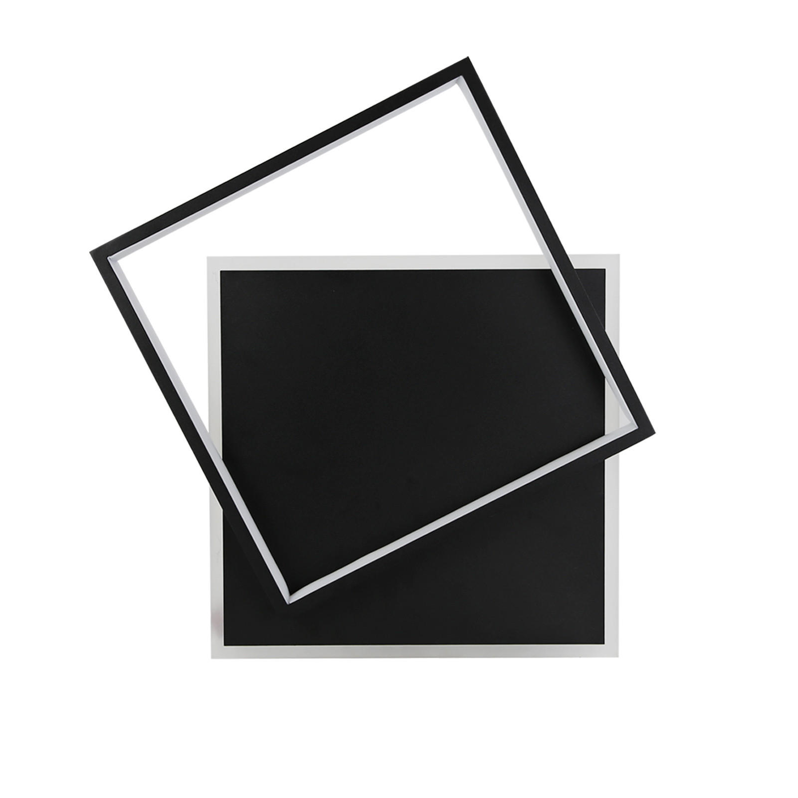 LED-DECKENLEUCHTE Daniela 44/40/6 cm - Schwarz, Metall (44/40/6cm) - Nettlife