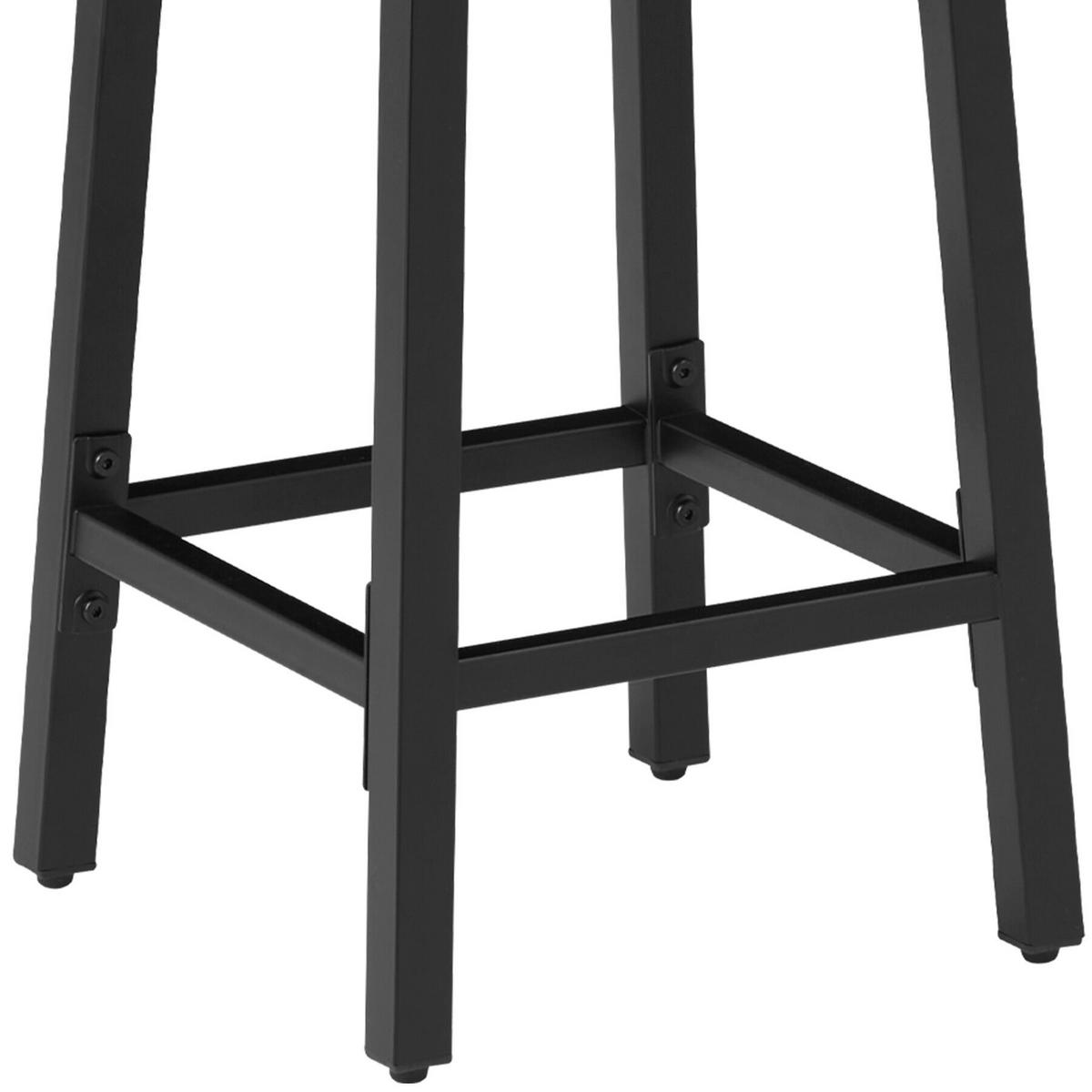 BARHOCKER 4er Set Corby, Sitzhöhe 66 cm, Industrial Holz hell, Eiche Sonoma - Naturfarben, Holz/Textil (32/66/32cm) - tectake