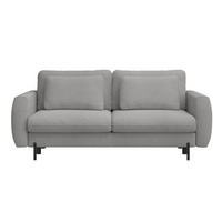 SOFA Rane Grau mit Schlaffunktion - Schwarz/Grau, Textil/Metall (236/90/102cm) - Selsey