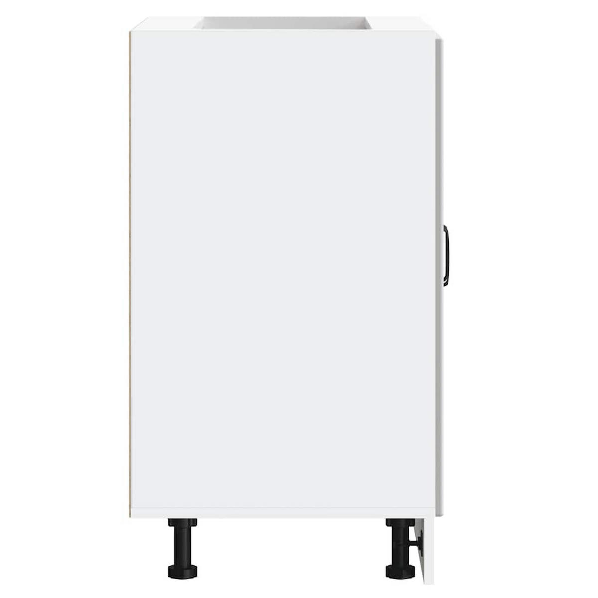 KÜCHENUNTERSCHRANK Lucca 60/46/81,5 cm aus Holzwerkstoff Weiß - Weiß, Holz (60/81.5/46cm) - vidaXL