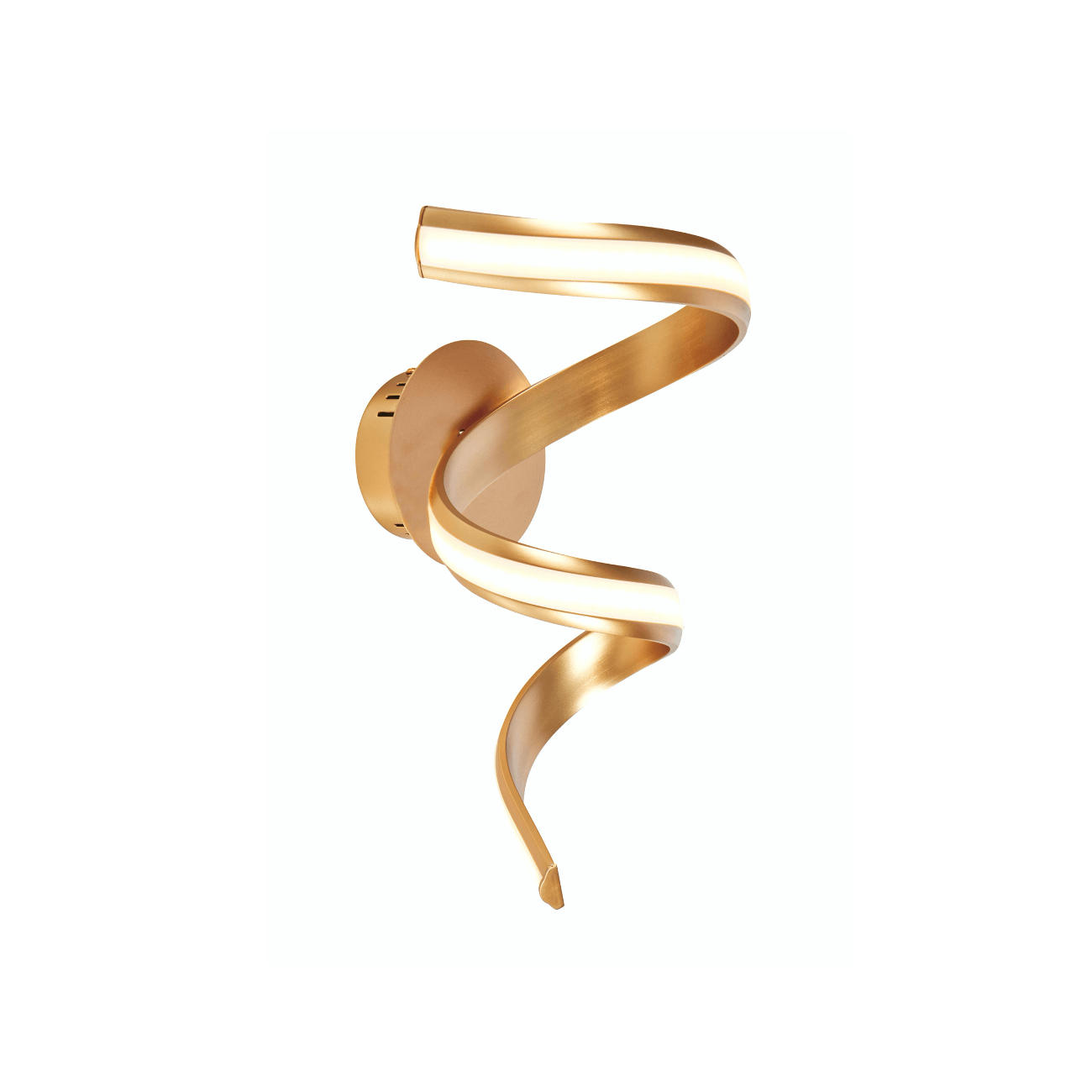 WANDLEUCHTE Kauai, Gold / Messing, 38cm - Goldfarben, Metall (20/38/20cm) - KOSILUM