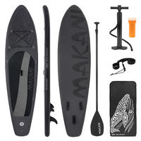 STAND UP PADDLE BOARD Makani Schwarz - Schwarz, Kunststoff (320/80/15cm) - ECD-Germany