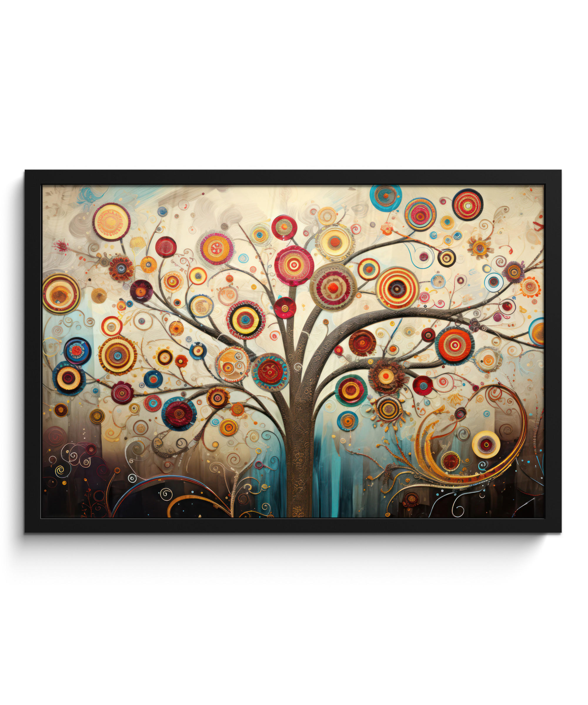 POSTER S OKVIROM Stablo 60x40 cm - smeđa, papir (60/40cm) - MuchoWow