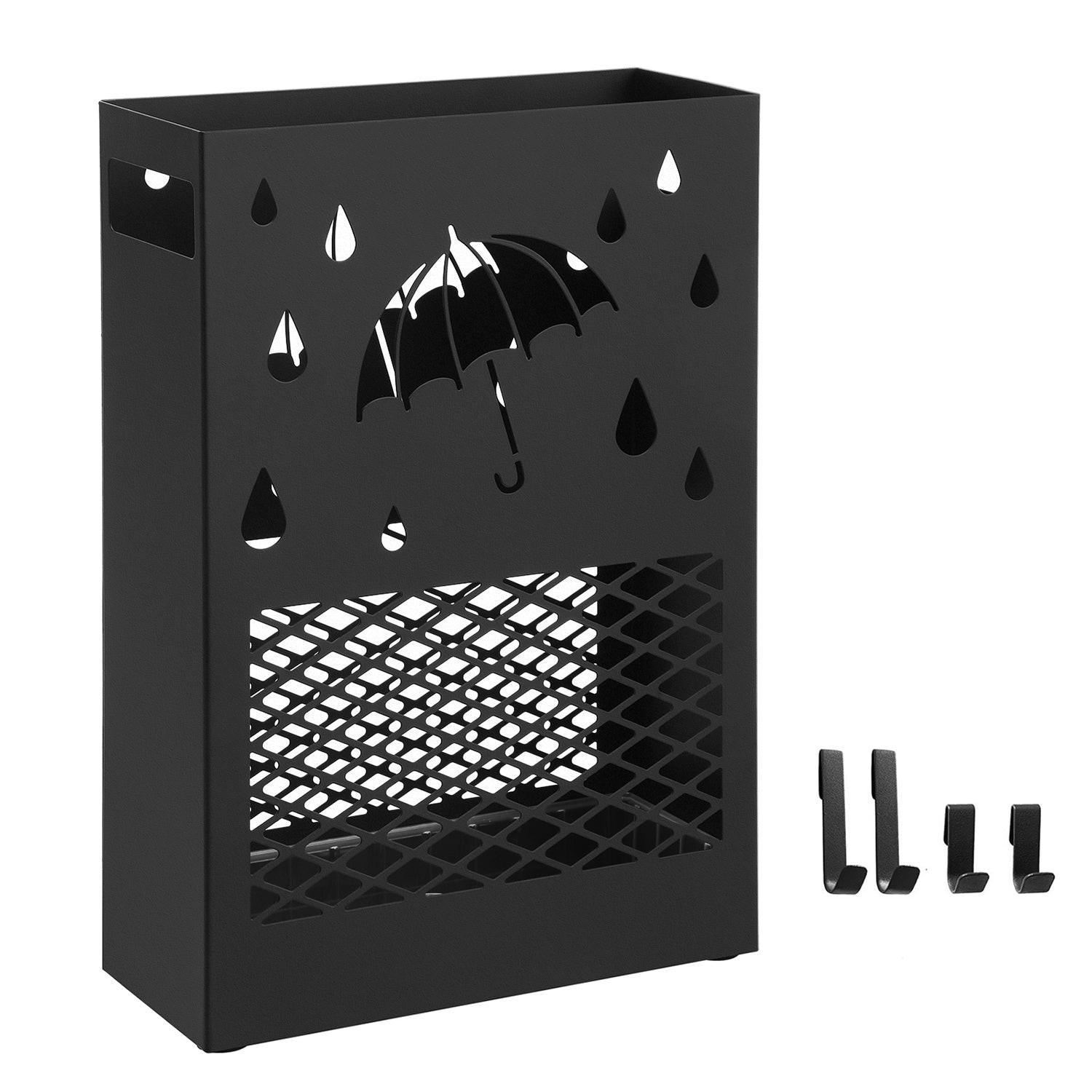 REGENSCHIRMSTÄNDER - Schwarz, Metall (12/41/28cm) - Hansiro
