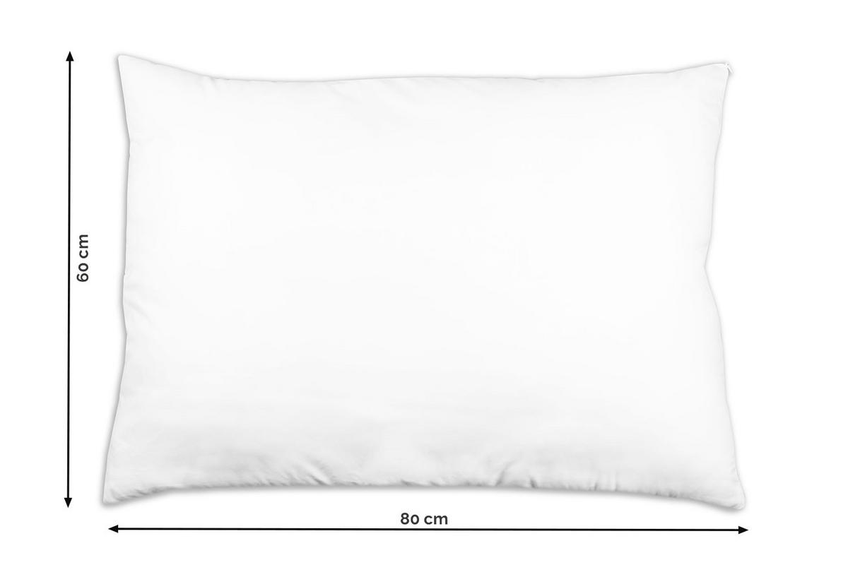 KISSEN, 60x80 cm, 100% Polyester, Weiß - Weiß, Textil (60/80cm) - Zollner