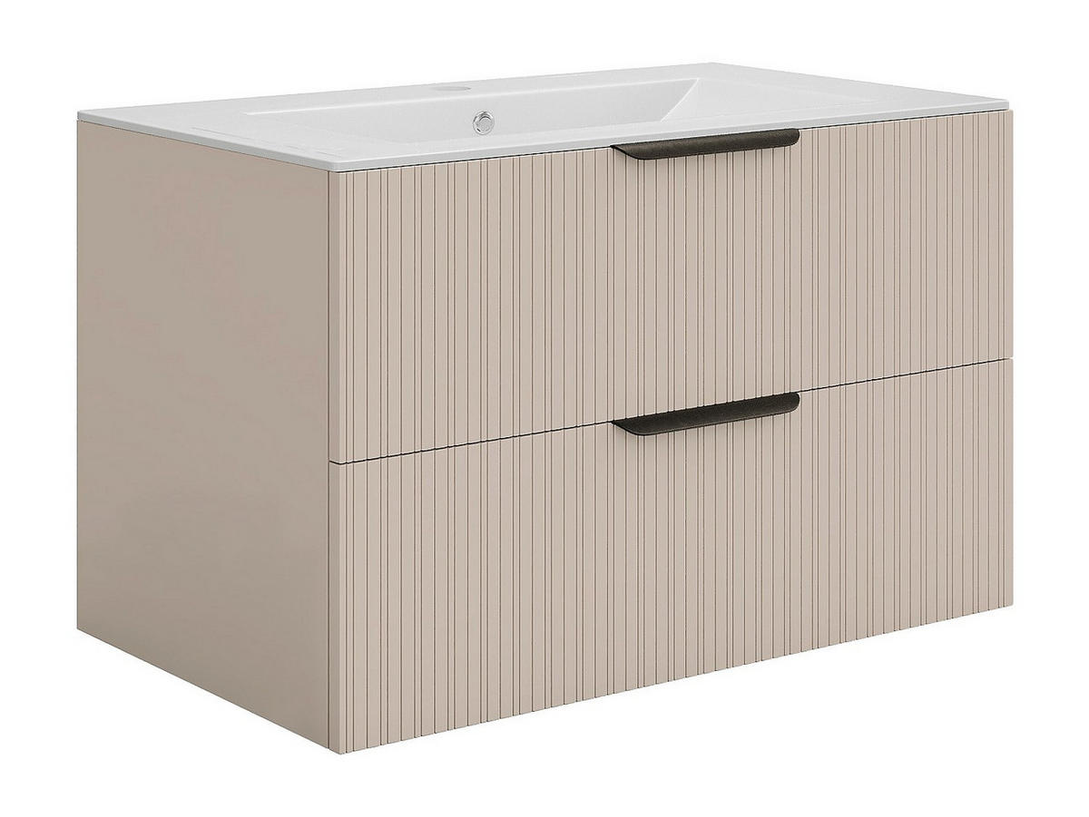 EINZELWASCHTISCH - 80 cm x 46 cm - holz - beige Daliko - Weiß, Holz (80/50/46cm) - Vente-Unique