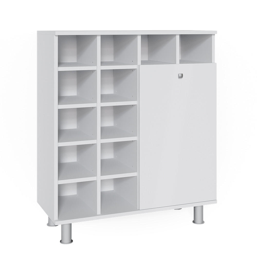 BADSCHRANK Fynn Weiß 78.4 x 91.6 cm - Weiß, Holzwerkstoff (78.4/91.6/34cm) - Vicco