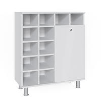 BADSCHRANK Fynn Weiß 78.4 x 91.6 cm - Weiß, Holzwerkstoff (78.4/91.6/34cm) - Vicco