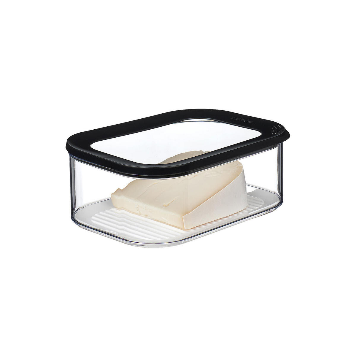 KÄSEDOSEN Modula schwarz 2000 ml 2er Set - Schwarz, Kunststoff (16/8.6/22.4cm) - Mepal