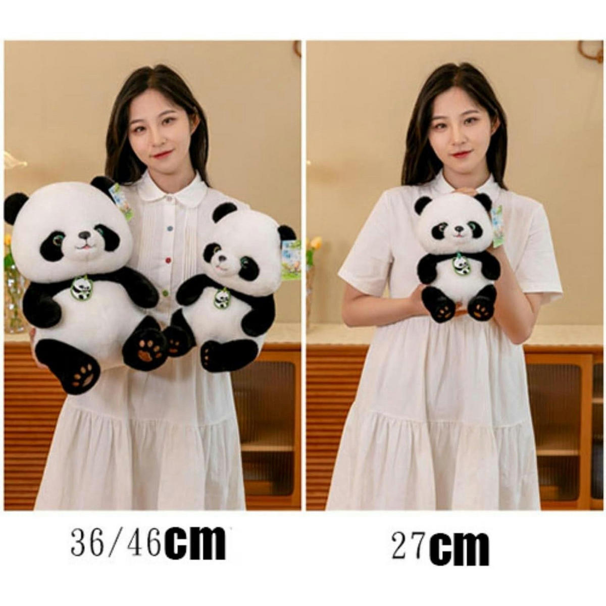 PLÜSCHTIER Panda 27 cm - Multicolor, Textil (15/27cm)