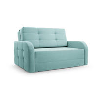SCHLAFSOFA Porto 120 - Hellblau (BRAGI 80) - Hellblau, Holz (141/90/100cm) - Möblo