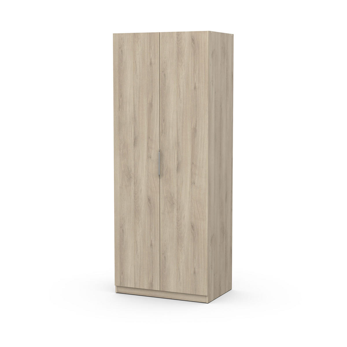 KLEIDERSCHRANK, 2 Türen - GHOST - Eiche - 79,4 x 51,1 x 203 cm - Beige, Holz (51.1/203/79.4cm) - Demeyere