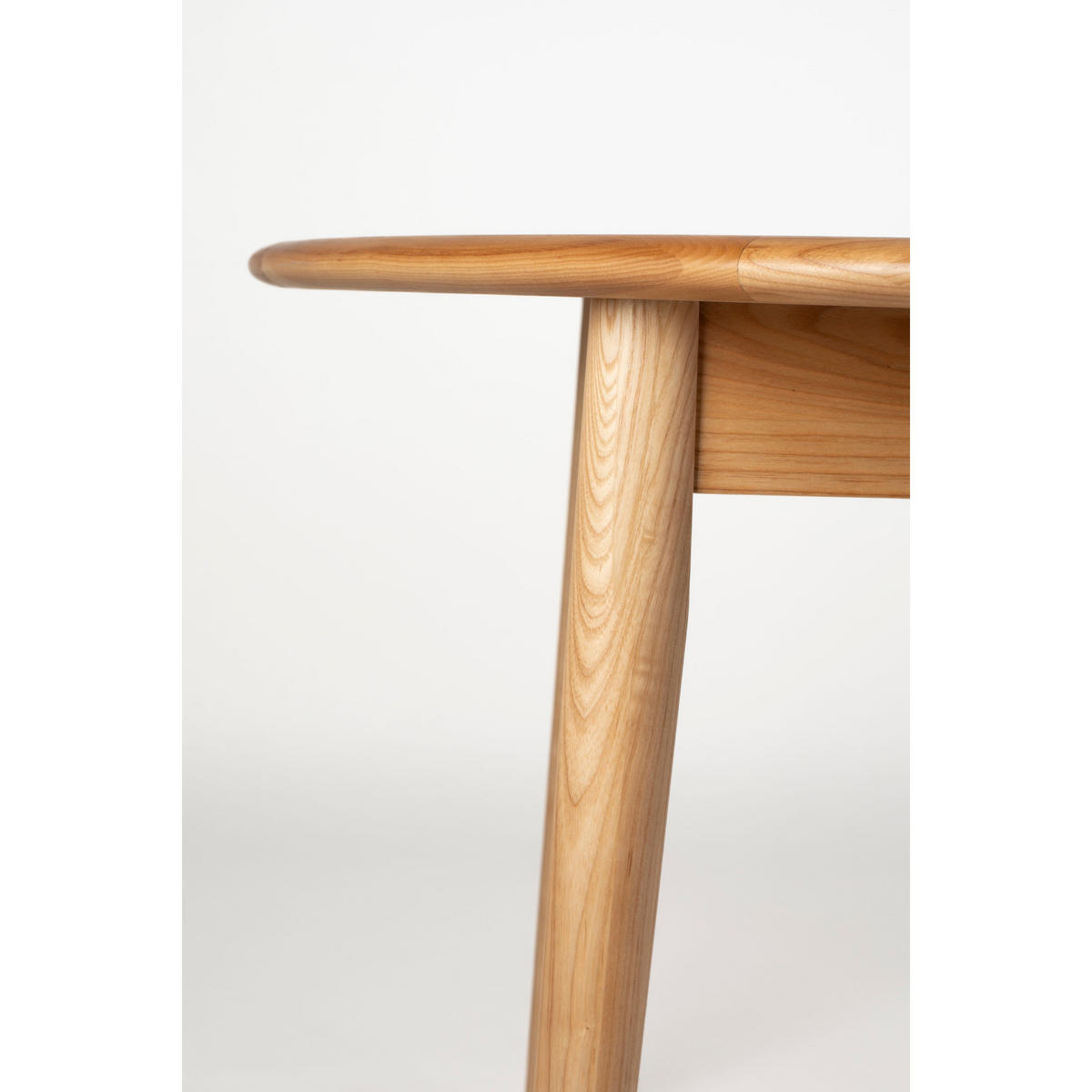 ESSTISCH Twist Ausziehbarer Rund 120/160x120 cm Eiche - Beige, Holz (160/120/76cm) - Zuiver