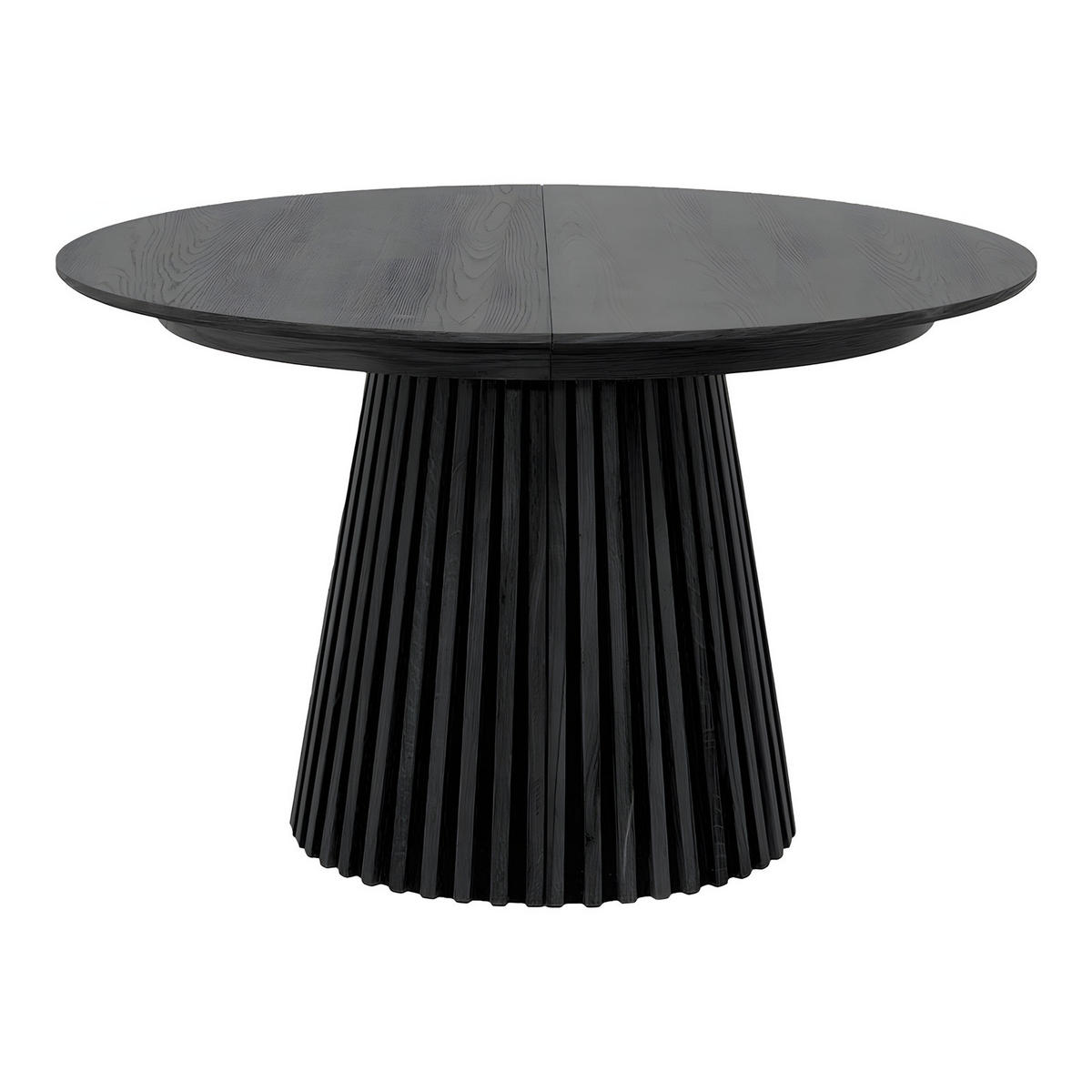 MATGRUPP Tokyo för 6 personer 120 x 120 x 75 cm – svart - Beige/Svart, Trä/Träbaserade material (120/75/120cm) - ebuy24