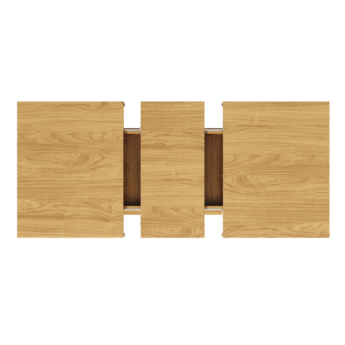 ESSTISCH ausziehbar 140-180/90/75,2 cm mit Stauraum DE-39641 Eiche hell - Naturfarben, Holzwerkstoff (90/140/75.2cm) - ComfortXL