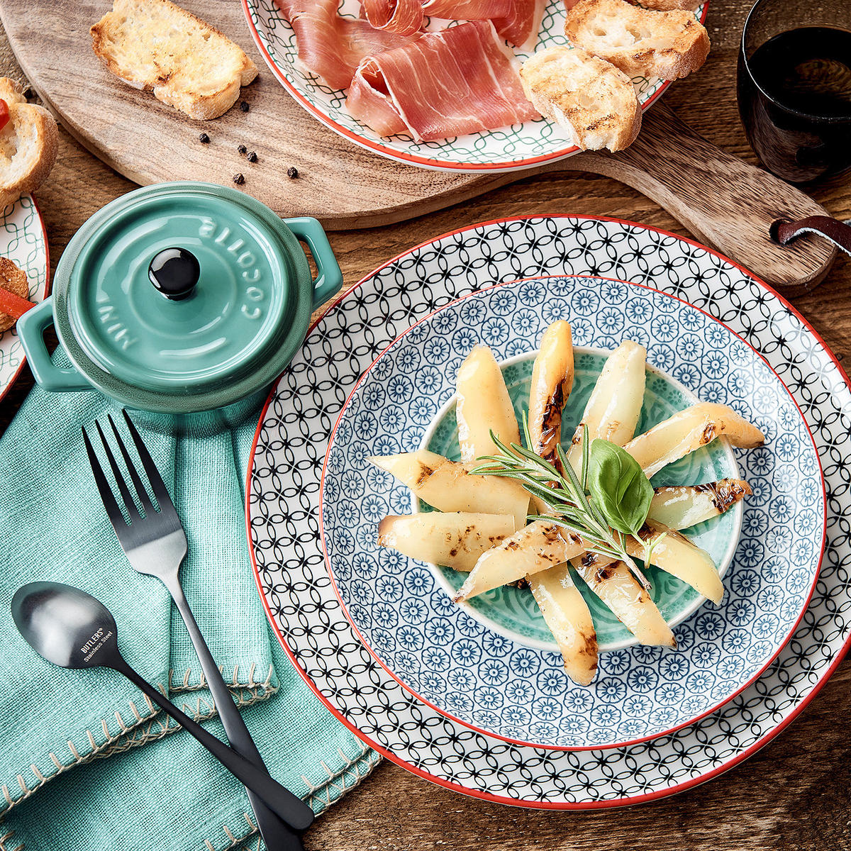 AUFLAUFFORM C'est Si Bon - Petrol, Stein (14/9/7cm) - Butlers