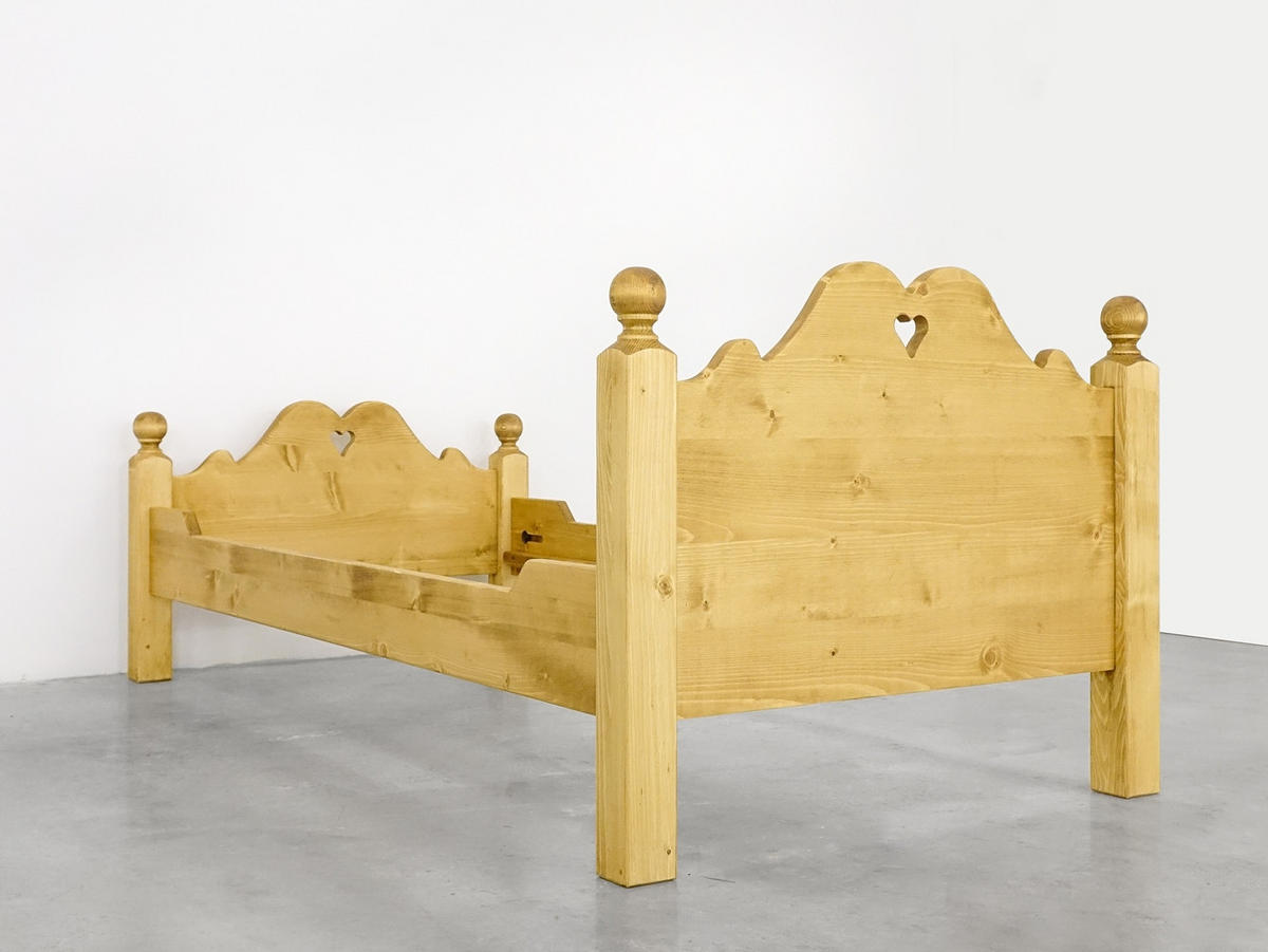 BETT aus Massivholz MEXICANA - Honig, Holz (90/200cm) - Seart