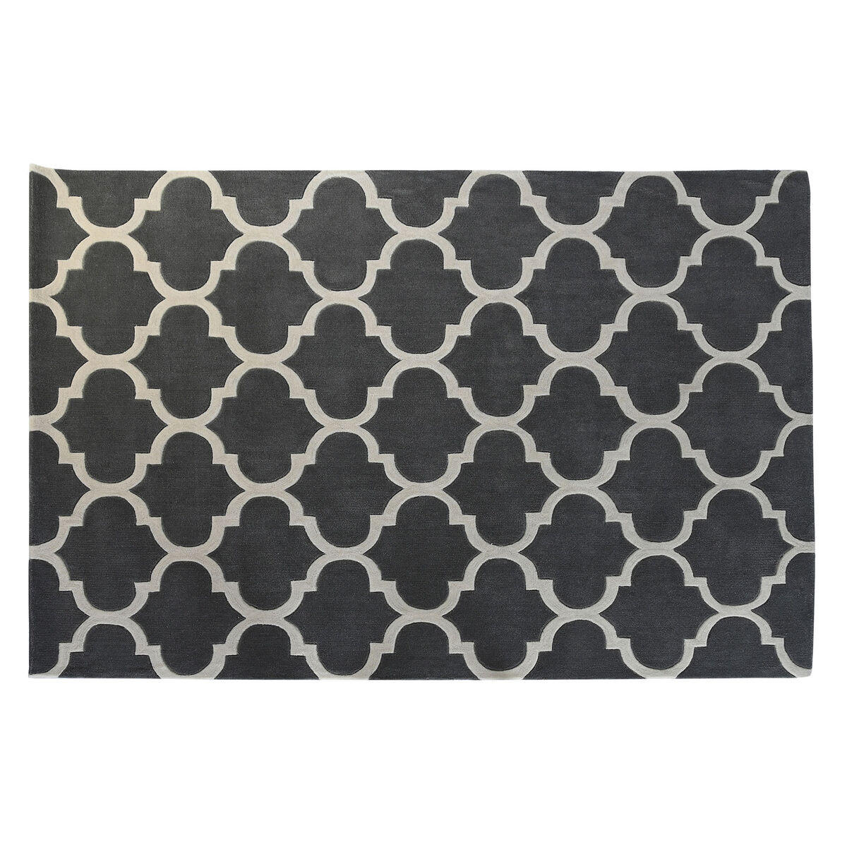 TEPPICH 160 x 230 x 2 cm Grau Polyester Ethnisch - Grau, Kunststoff (160/230cm) - DKD Home Decor