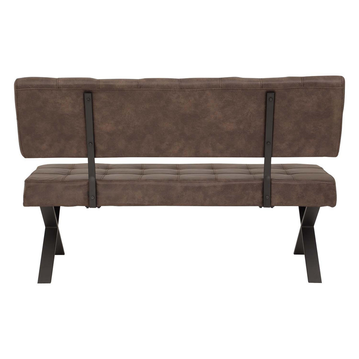 SITZBANK-SET Donna - Vintage Braun - Anthrazit/Braun, Textil/Metall (140/93/61cm) - Hela Vertriebs GmbH