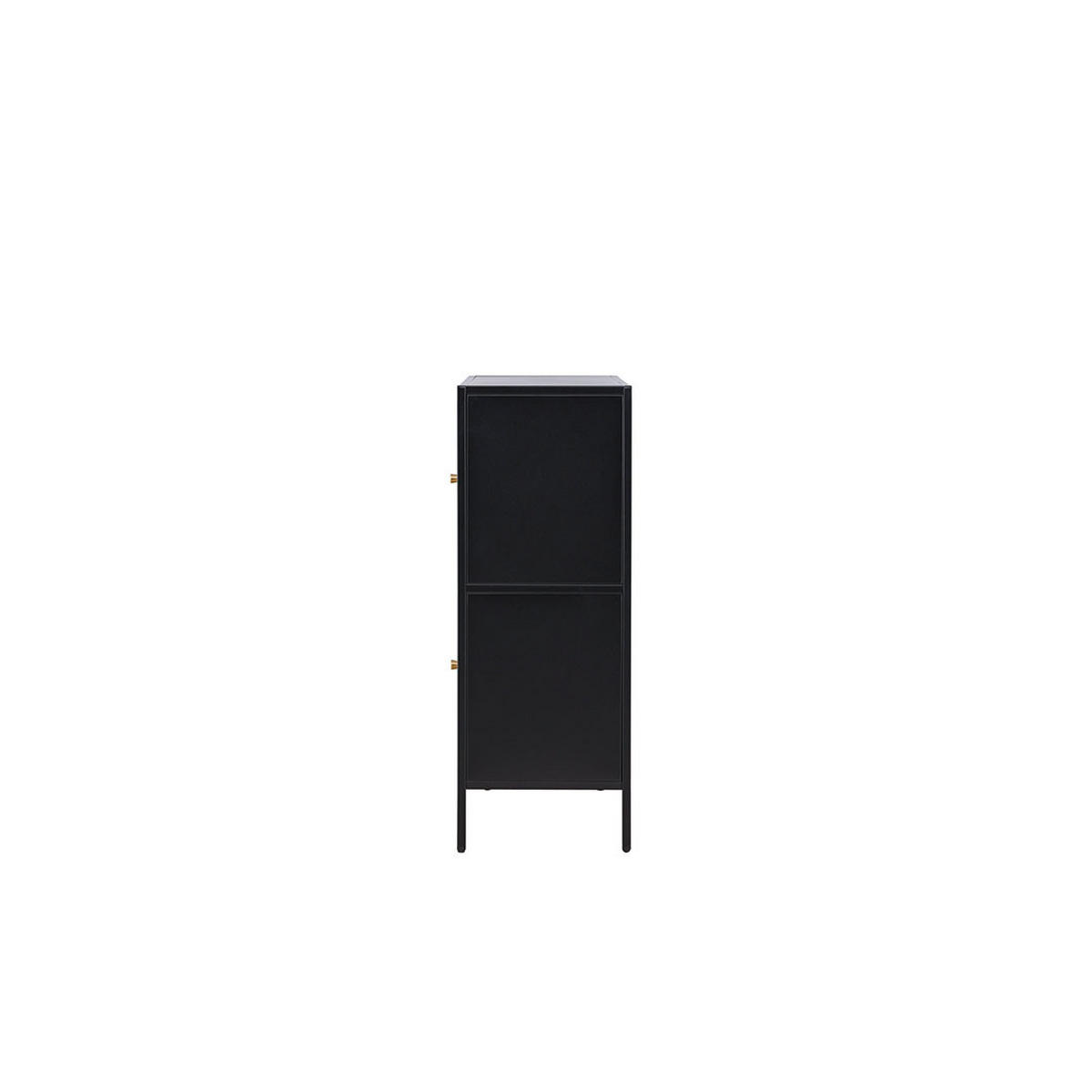 SIDEBOARD, Salta, Schwarz, Stahl, 100 x 30 x 75 cm - Schwarz, Metall (100/75/30cm) - ebuy24