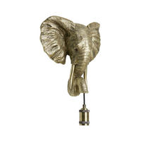 WANDLEUCHTE Elephant - Gold - 35/13/36 cm - Goldfarben, Kunststoff (13/36/35cm) - Light & Living