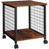 BEISTELLTISCH Gary,40 x 40 x 48 cm,Industrial Holz dunkel, rustikal - Rostfarben, Holzwerkstoff (40/40/48cm) - tectake
