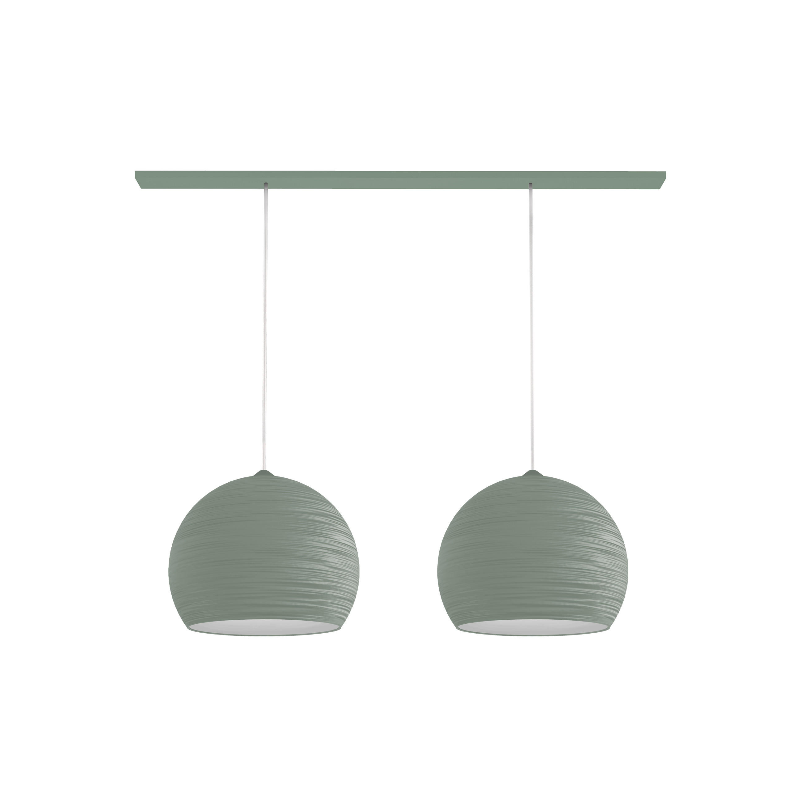 HÄNGELEUCHTE Focus X2 - Grün, Metall (70/25/20cm) - Lumicom