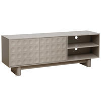 TV-SCHRANK, Beigefarbe - Beige, Holz (40/58/160cm) - Oviala