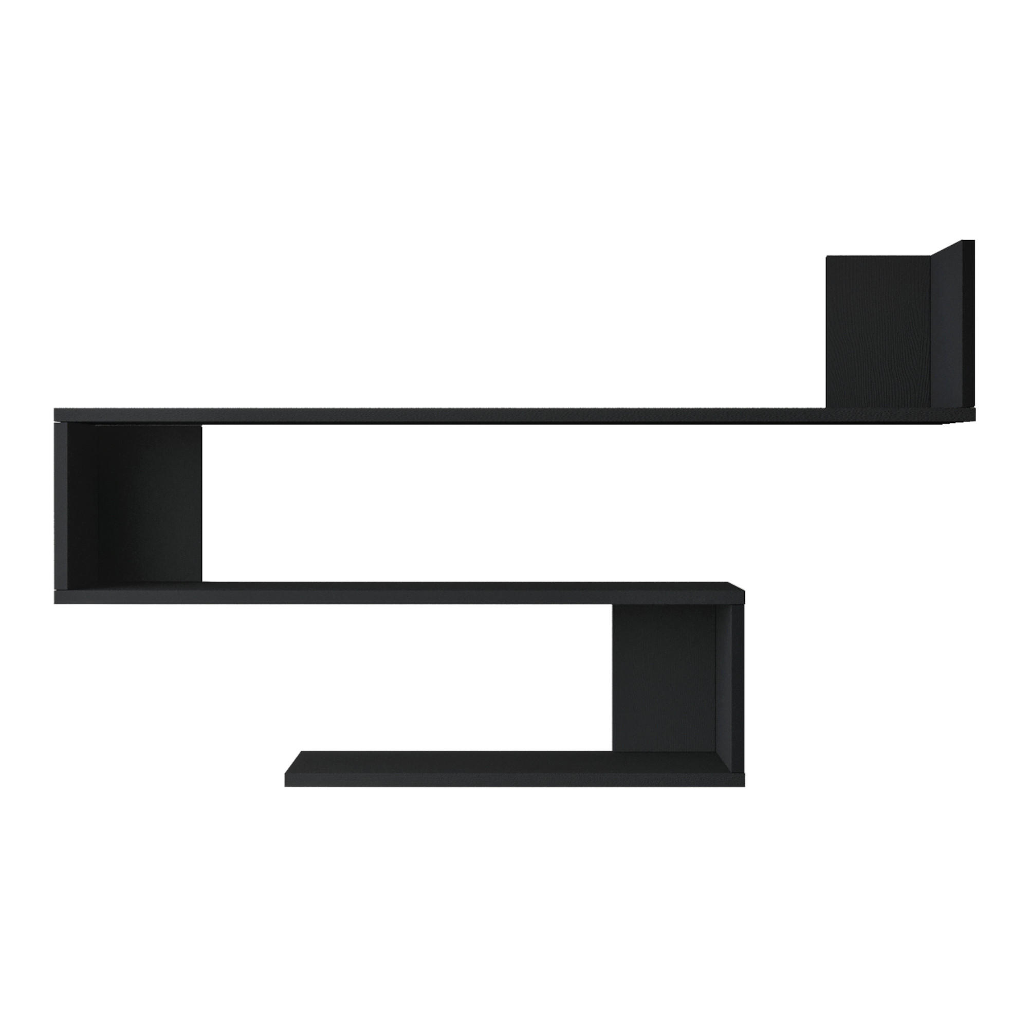 WANDREGAL Kitee - Schwarz, Holzwerkstoff (120/71.5/14.5cm) - [en.casa]