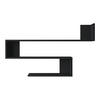 WANDREGAL Kitee - Schwarz, Holzwerkstoff (120/71.5/14.5cm) - [en.casa]