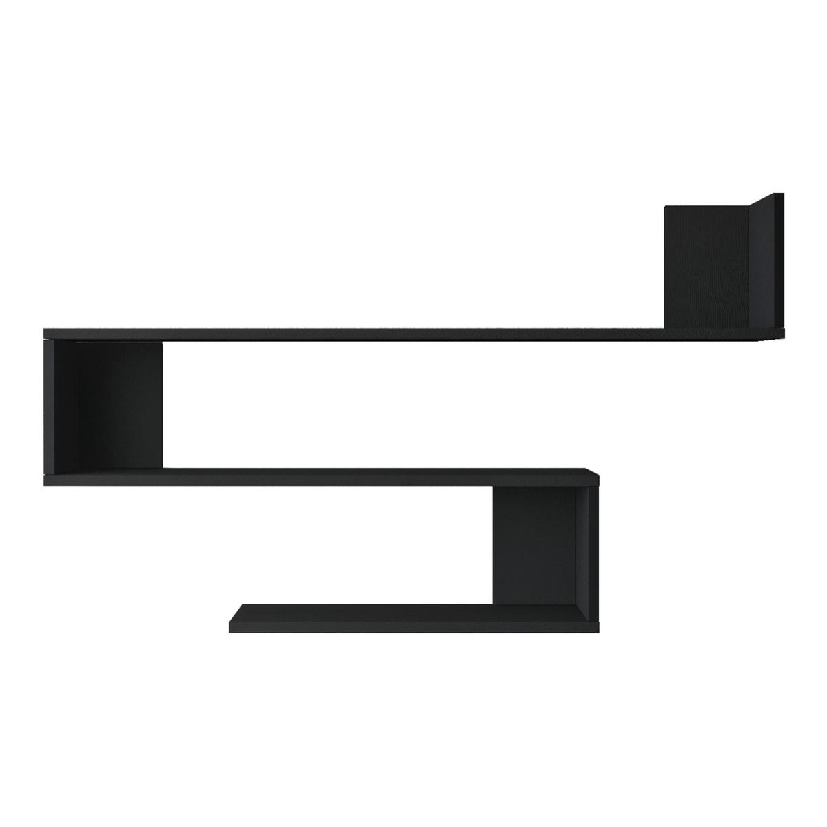 WANDREGAL Kitee - Schwarz, Holzwerkstoff (120/71.5/14.5cm) - [en.casa]