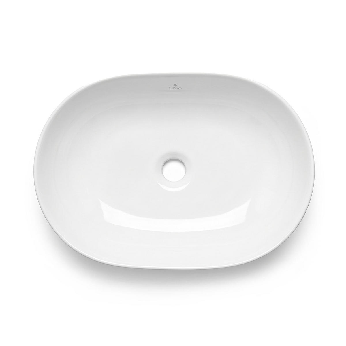AUFSATZWASCHBECKEN ELIPSE 49 cm Weiß - Weiß, Keramik (49/13.5/34.5cm) - Akord