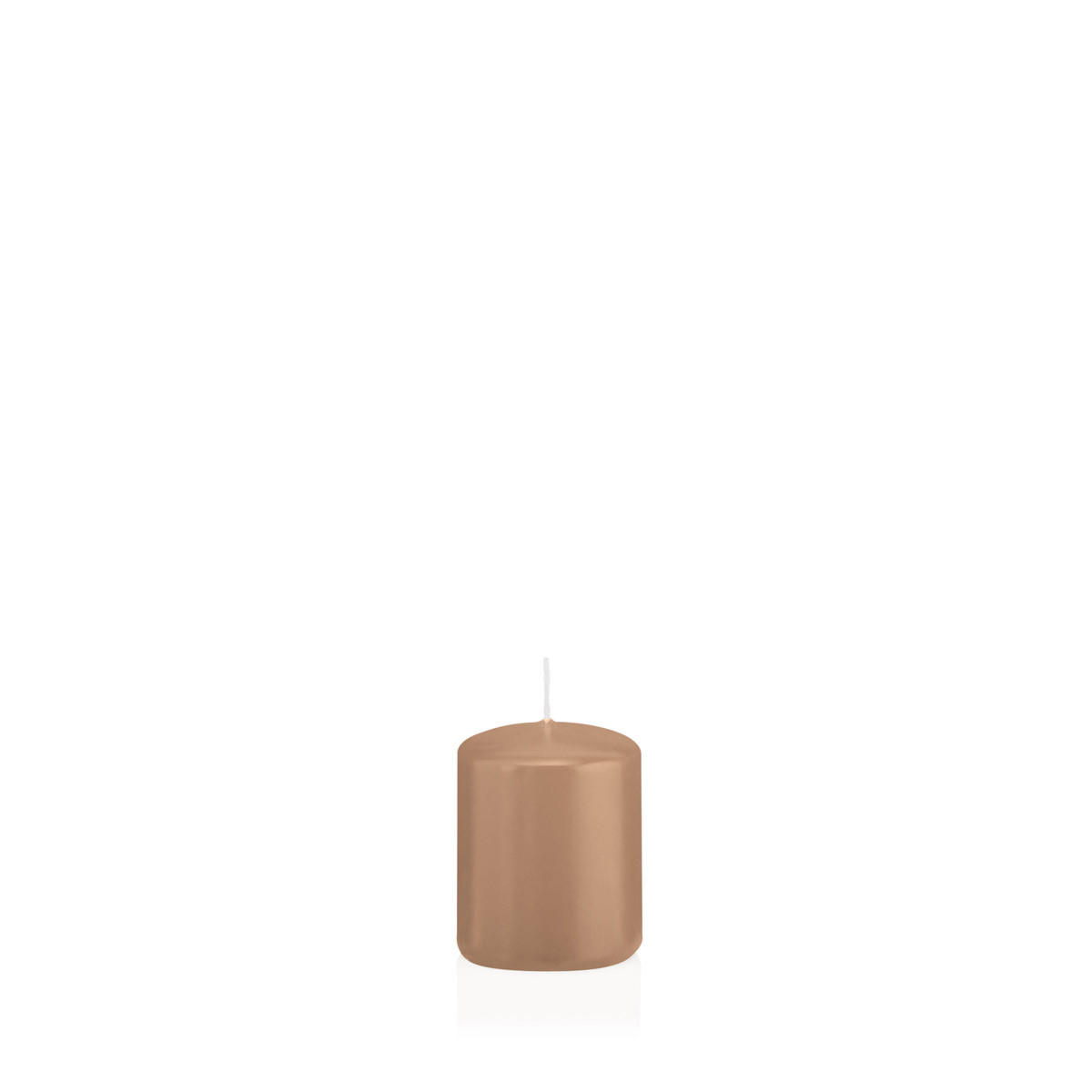 STUMPENKERZEN Caramel Ø 48 x 60 mm, 24 Stück - Beige, Paraffin (5/6cm) - Wiedemann Kerzen