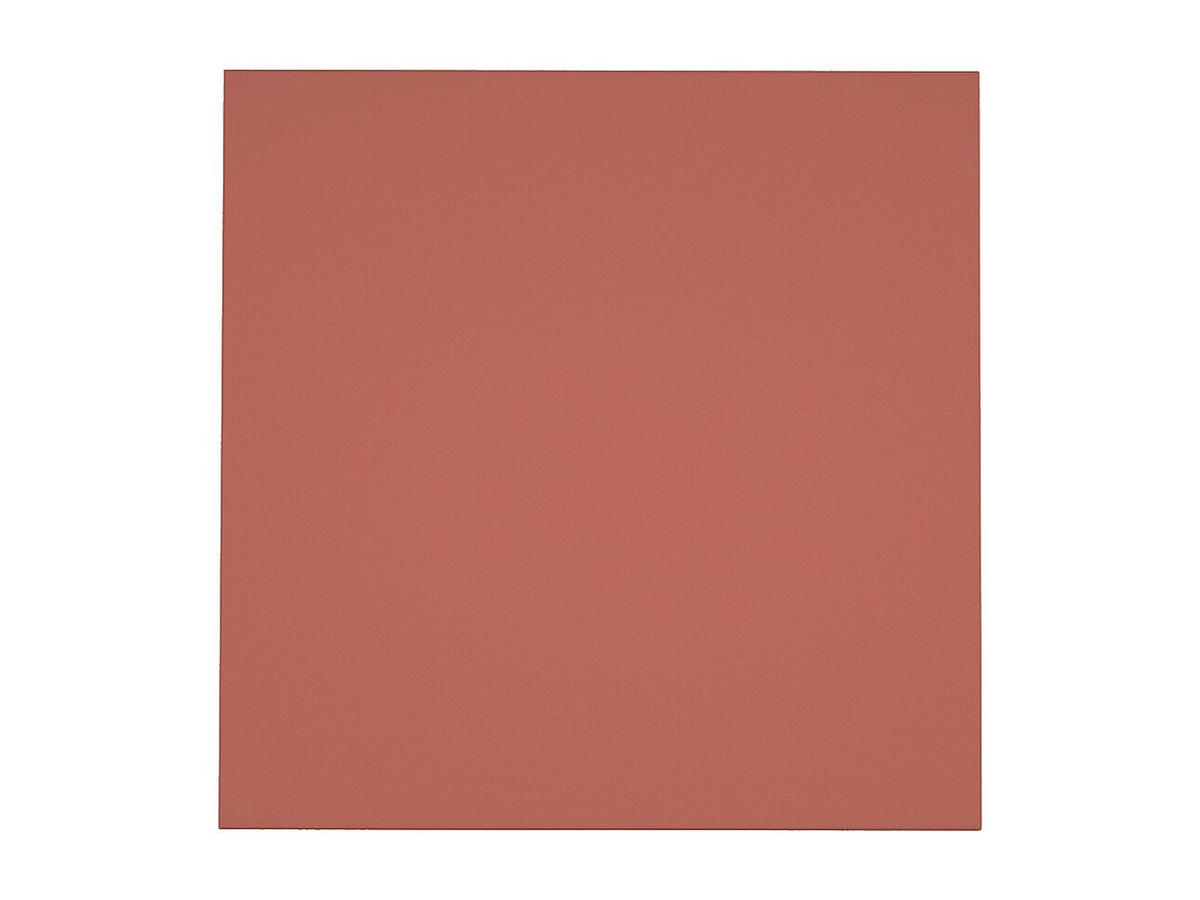 GARTENTISCH quadratisch - L. 120 cm - Metall - Terracotta - MIRMANDE von MYLIA - Braun, Metall (120/120/75cm) - Vente-Unique