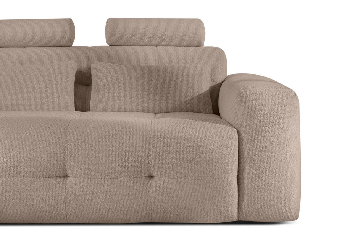 ECKSOFA LINKS ALIGRA, Hellbraun - Hellbraun, Holz/Holzwerkstoff (290/191cm) - KONSIMO®